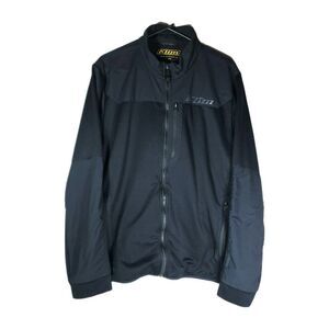 Klim Men's Alloy Sz XL Black Grid Fleece Mid-Layer Breathable Full Zip Jacket